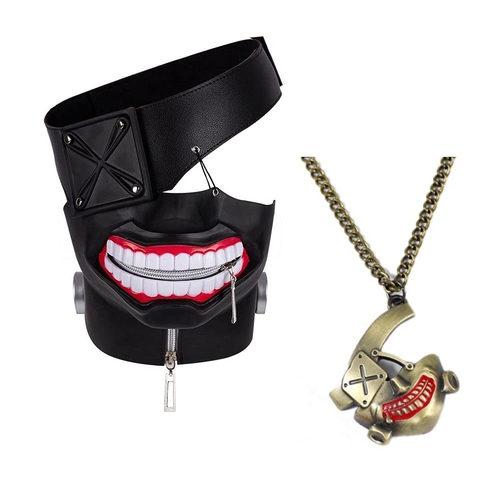 3D Tokyo Ghoul Mask/ Face Mask or Necklace Set Cosplay Mask for Halloween Party