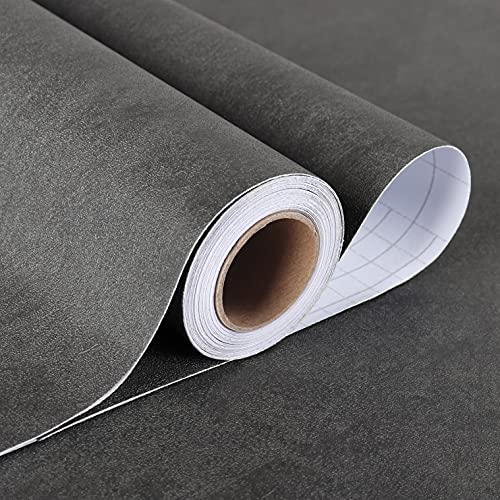 Stickyart 36"X160" Dark Grey Concrete Contact Paper Peel And Stick Countertops Waterproof Contact Paper Matte Self Adhesive Removable Faux Cement Wallpaper Industrial Style Textured Contact Paper #TOP10