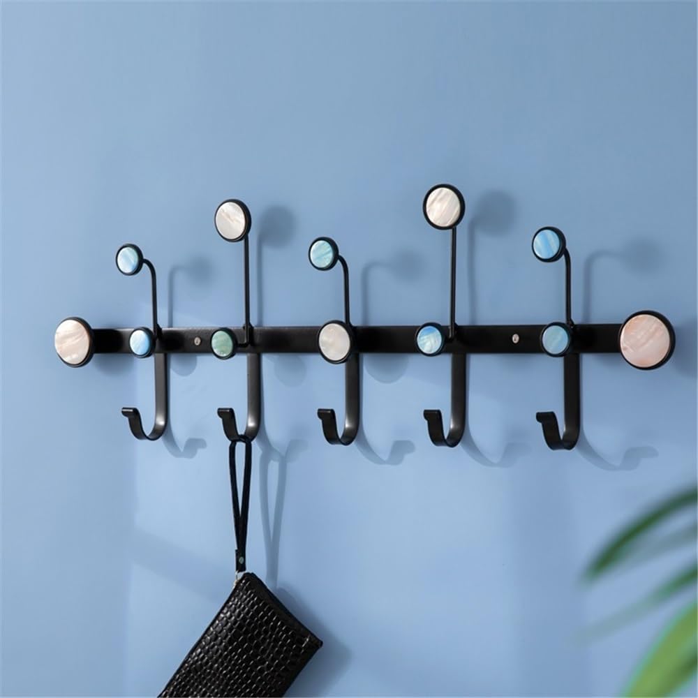 attaccapanni a Muro Appendiabiti da Parete for Ingresso, Ganci creativi in ​​Metallo for Cappelli, Chiavi, Borse, Cappotti Gancio Parete Cappotti(Grande)