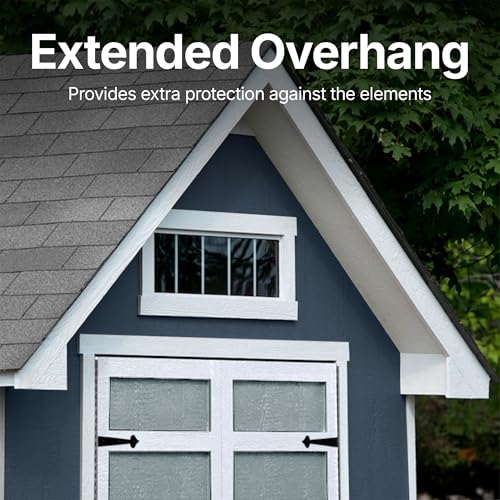Linea 10x12 Do-It-Yourself Wooden Storage Shed with Floor Kit - Does not Include Paint or Roofing Shingles - Image 5
