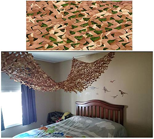 WEICAO Tarnnetz Sniper für Kinder Camping Tarnung 4X7m(13ft X 23ft) Wüstentarnnetz, Nerf War Dekoration, Jagd Jalousien…
