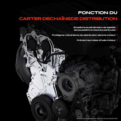 Couvercle frontal Frankberg 038103153D pour courroie de distribution