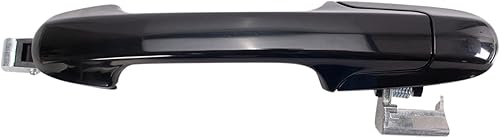 Miniatura 338 de TRQ Manija de la puerta exterior trasera izquierda del lado del conductor negra compatible con Honda Civic 2001-2005