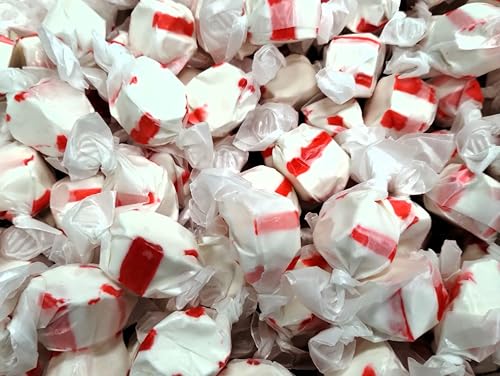 Peppermint Salt Water Taffy -1.5 Lbs Of Fresh Delicious Individually Wrapped Minty Chewy Taffy thumb #1