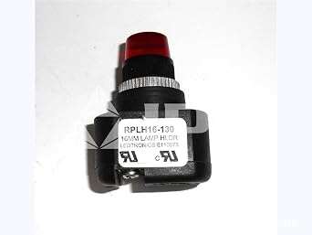 RPLH16-02-01-02 130VDC/120VAC, 2.13" LX1.6 HX1.0W, LED, MOUNTING Diameter, Panel Mount, RELAMPABLE Rear Mount 16MM 5/8", Ultra RED