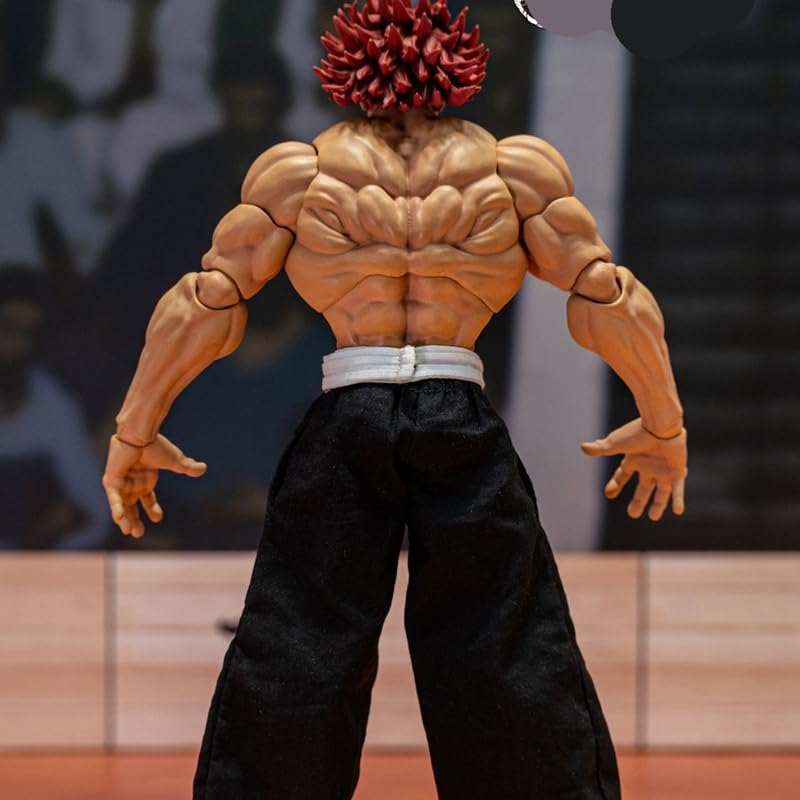 REOZIGN Hanma Yujiro Action figure in PVC fatte a mano, muscoli da combattimento mobili, 18 cm/7,1 pollici, souvenir da collezione