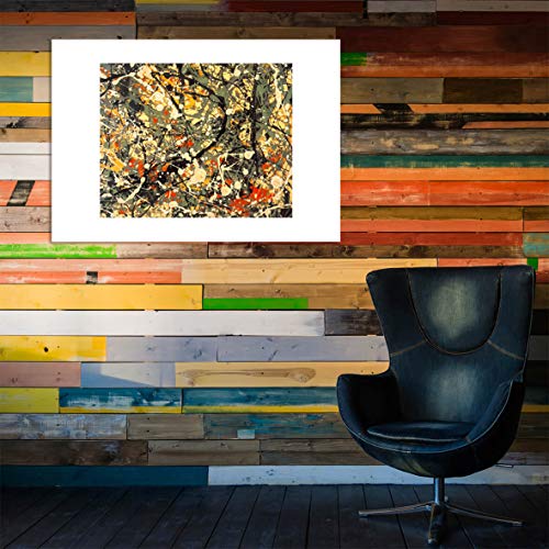 Jackson Pollock Numéro 8 1949 Giclée d'Art Mat avec Cadre Prestige - 6