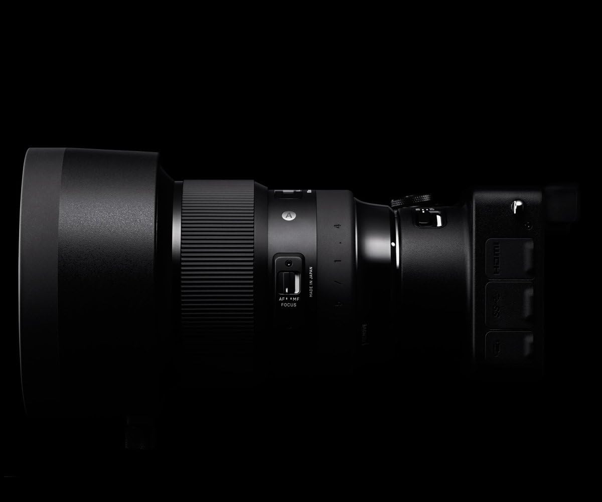 Sigma 105mm f/1.4-16 lens, front element view