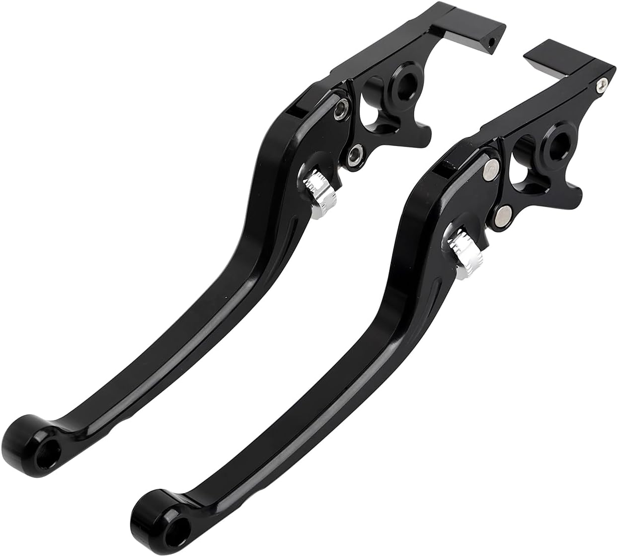 mokuo CNC Brake Lever Handle Adjustable Motorcycle 22mm 7/8" Aluminum Front&Rear Disc Brake Lever Fit for Most of Motorcycles,Scooters and Electric Bike Black