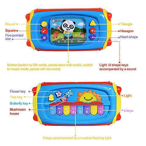Baby Musical Toy, NextX 8 In1 Toddler Activity Box for 6 To 12 Months Infant Learning Toy, With Microphone