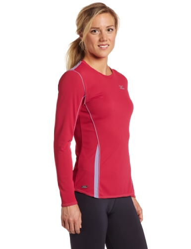 Mizuno Renegade manches longues femme contre le froid pendant la course