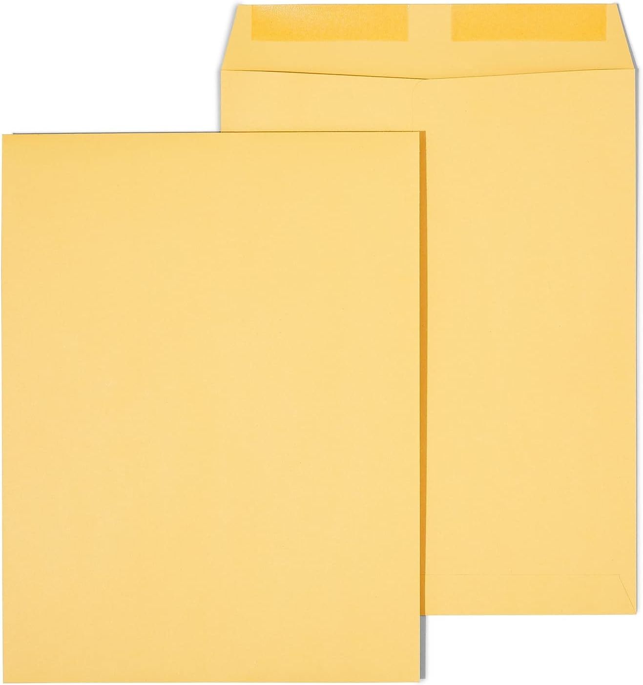 HiTouch SPL534743 Gummed Catalog Envelopes, 9.5L x 12.5-Inch H, Brown, 100/Box