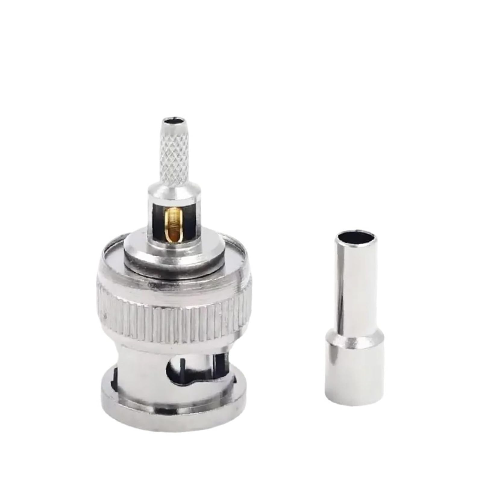 Adaptador BNC-J-1.5 de cobre niquelado para cable coaxial de vídeo, 5 uds. 8