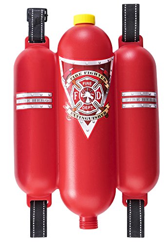 Prextex Fireman Backpack Water Guns For Kids W/Fire Hat | Water Toys Big Water Gun | Super Fast Squirt Water Blaster| All Ages Kids & Adults | Play Range Water Gun For Pool Party Favors #TOP4