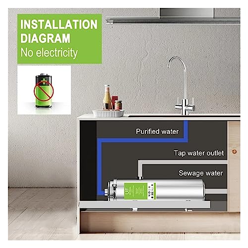 Sistema de filtro de agua bajo fregadero de 0,01 micras y gran caudal 5000L/H 5