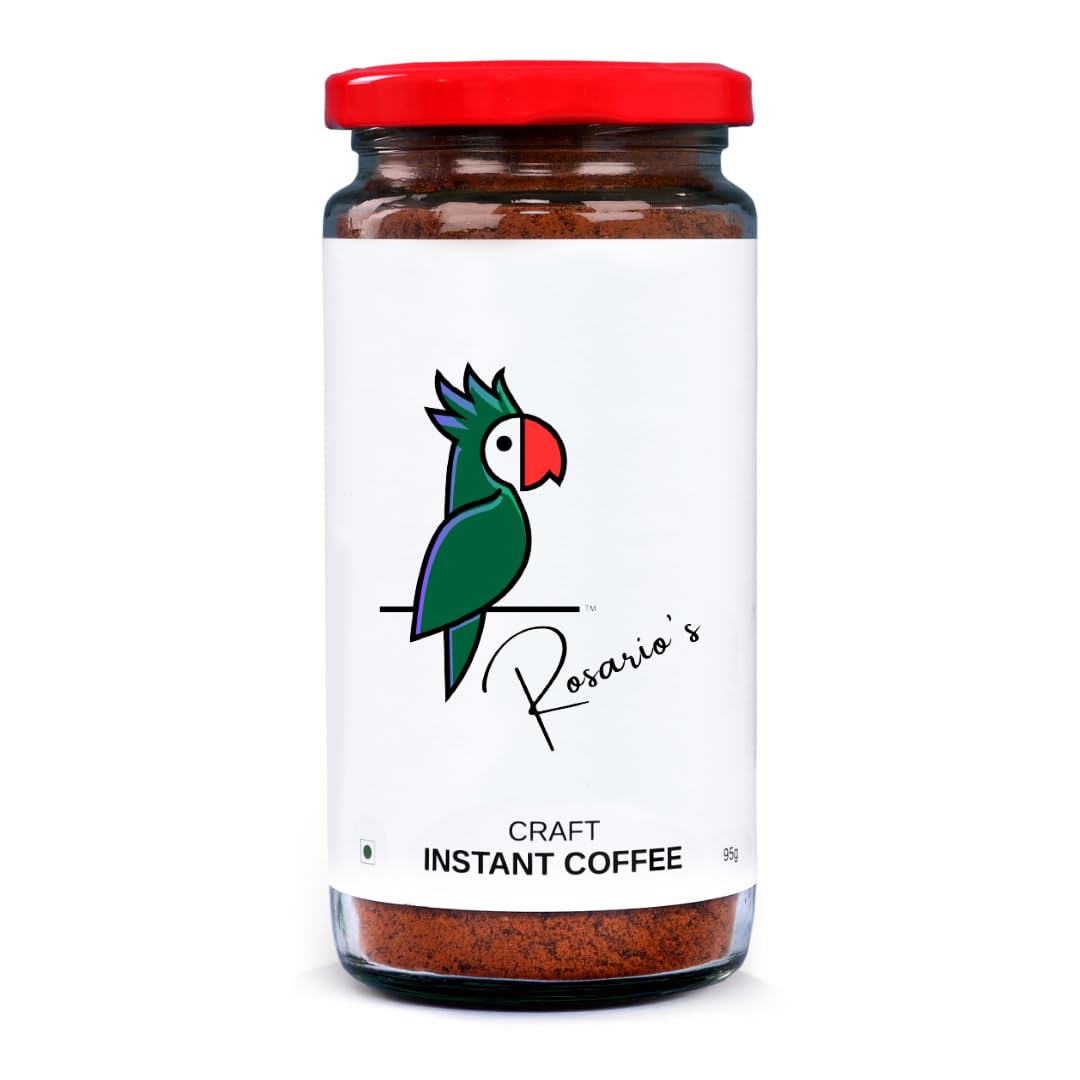 Rosario's CRAFT 100% Pure Instant Coffee Powder - 95 grams Genesis Jar - Pack of 1