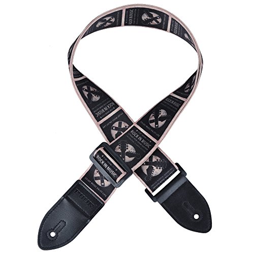 Sangle de guitare Punk en polyester térylène – Extrémités allongées en polyuréthane thermoplastique – Boucle réglable en… - Les Beatles, Paul McCartney, John Lennon, RIngo Starr, George Harrison Sangle de guitare Punk en polyester térylène - Extrémités allongées en polyuréthane thermoplastique - Boucle réglable en… – Image 4