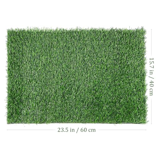 Césped artificial exterior MOKKHNB alfombra verde lavable de entrada 4
