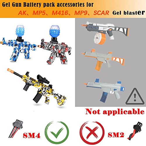 Splatter Ball Gun Battery 7.4V Set Include Battery And Charger | Battery For Splat Ball Gun #TOP1