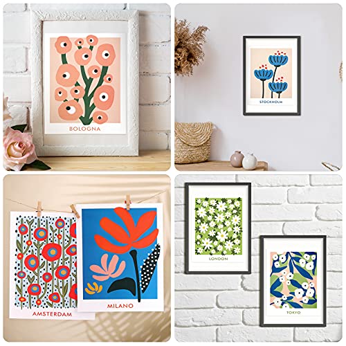 9 Pcs Flower Market Poster Print London Tokyo Copenhagen Flower Wall Art Aesthetic Flower Canvas Poster Unframed Florist Wall Decor Pictures For Wall Living Room Bathroom Decor, 8X10'' (Plant Style) #TOP2