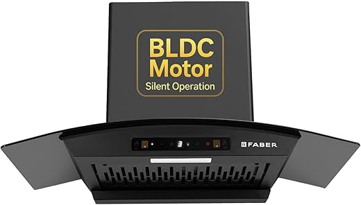 Faber Agile 75cm 1500m³/hr BLDC Autoclean Curved Shape Chimney | Built In Oil Collector | Touch & Gesture Control | 12Yr Motor,2Yr Comprehensive…