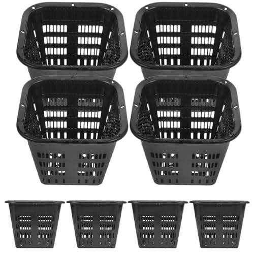 BESPORTBLE 8 Pezzi Vasi Idroponici in Plastica Per Coltivazione Senza Suolo Con Controllo Radici Cesti Per Piante Ideali Per Orto in Terrazzo Balconi E