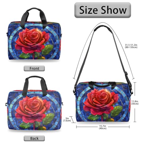 Bolso para portátil impermeable de 16 pulgadas con diseño floral miniatura 6