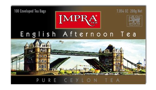 Impra English Afternoon Tea, 100-Count Tea Bags (Pack of 9)