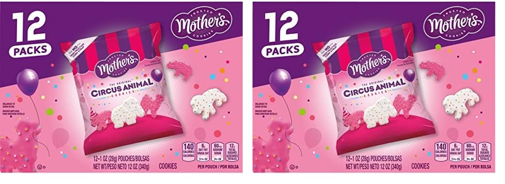 Mother'sCookies, Circus Animal, 12 oz | 12 Count | Pack of 2