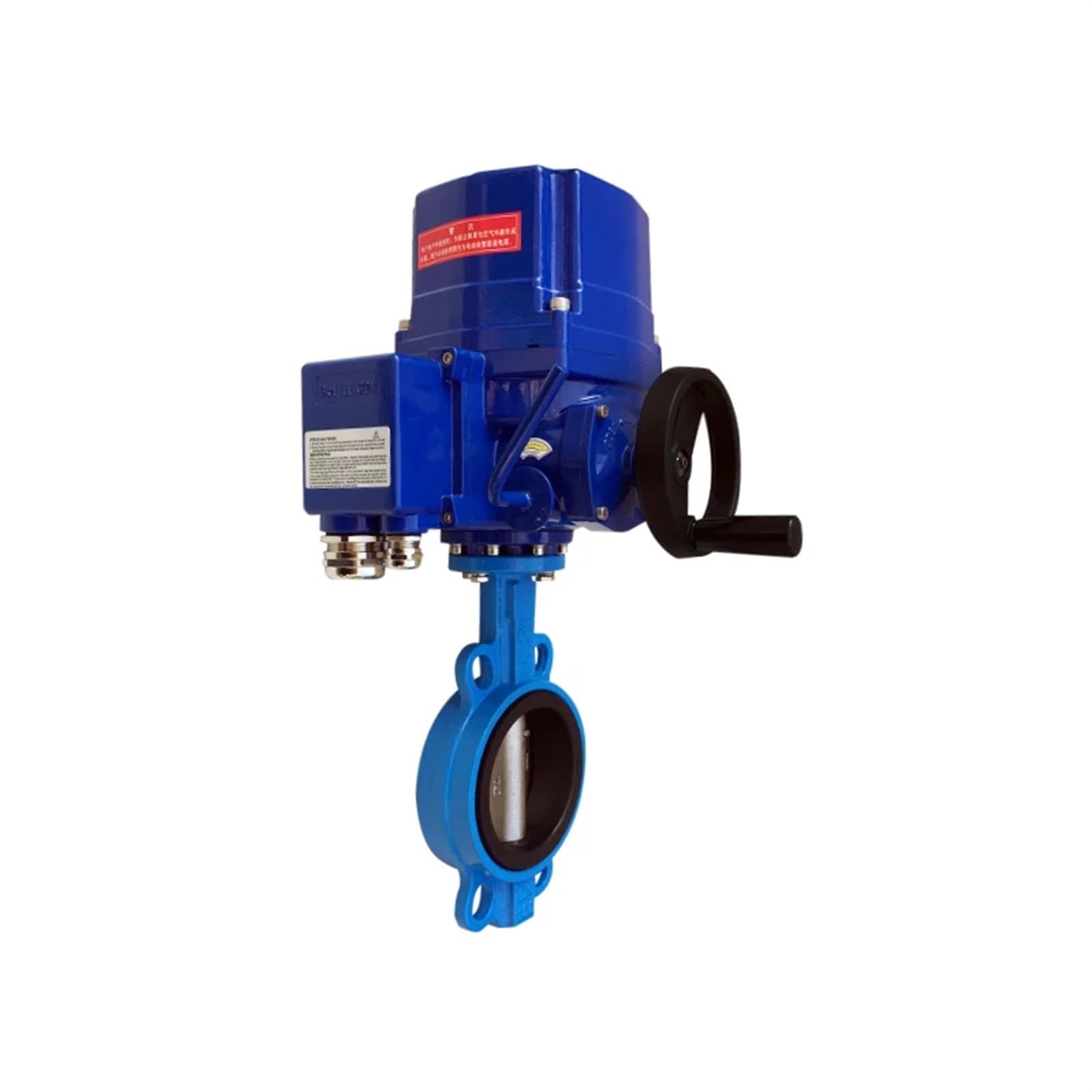 NYRXRYTCA DN65 2-1/2 "Electric Wafer Butterfly Valve D971X cast Iron Switch Water Valve air Valve 220V 380V 4-20mA(Dn65 4-20ma-304,AC220V)
