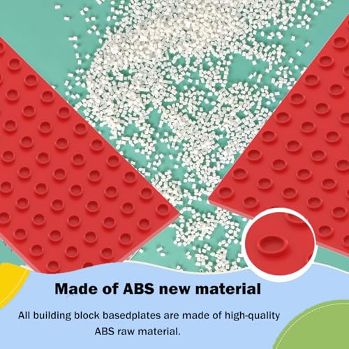 Guihumz Set of 10 Large Building Plates, Compatible with All Major Brands, Large Base Plate, 19 x 9.5 cm - Image 4
