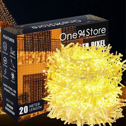 One94Store 20Meter 56 LED Serial String Lights – Plug in Waterproof...