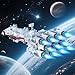 wbbw Sci-Fi Spaceship Model Building Block, 2905+ PCS Creative Building Set for Adults Age 14+, 62cm Long Build and Display Toy Gift Idea for Collector
