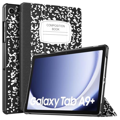 TiMOVO Case for Samsung Galaxy Tab A9+/A9 Plus 11 Inch 2023, Slim Lightweight Stand Hard Back Shell Protective Cover for Galaxy Tab A9+ Tablet SM-X210/X216/X218, Auto Wake/Sleep, Black Notebook
