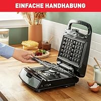 Tefal Snack Collection 4-er Set SW854D, Kombigerät, Inklusive 4 antihaftbeschichter Plattensets, Spülmaschinengeeignet, Panini, Waffeln, Sandwich, süße Küchlein, 700W,Schwarz/Edelstahl – Ansicht 6
