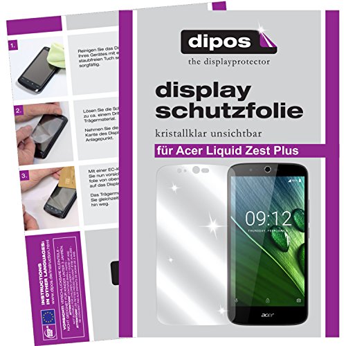 dipos I 6X Protection ecrán Compatible avec Acer Liquid Zest Plus Films de Protection d'écran Transparent
