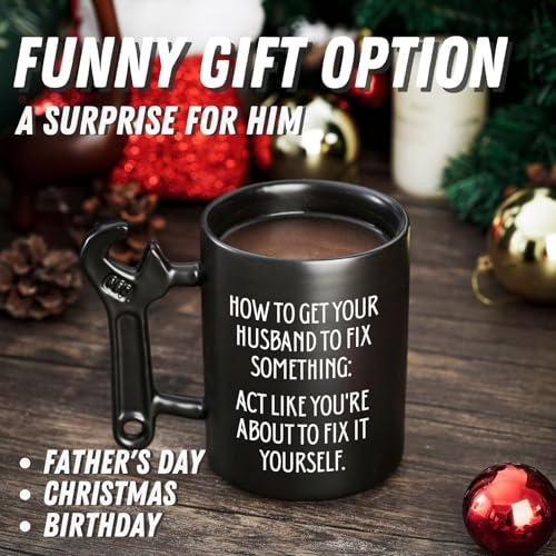 Taza de cerámica con asa de llave de 13.5oz miniatura 7