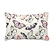 DIYthinker Farfalla in rosa pallido sfondo tiro lombare del cuscino Inserire Cuscino casa Divano Decor regalo