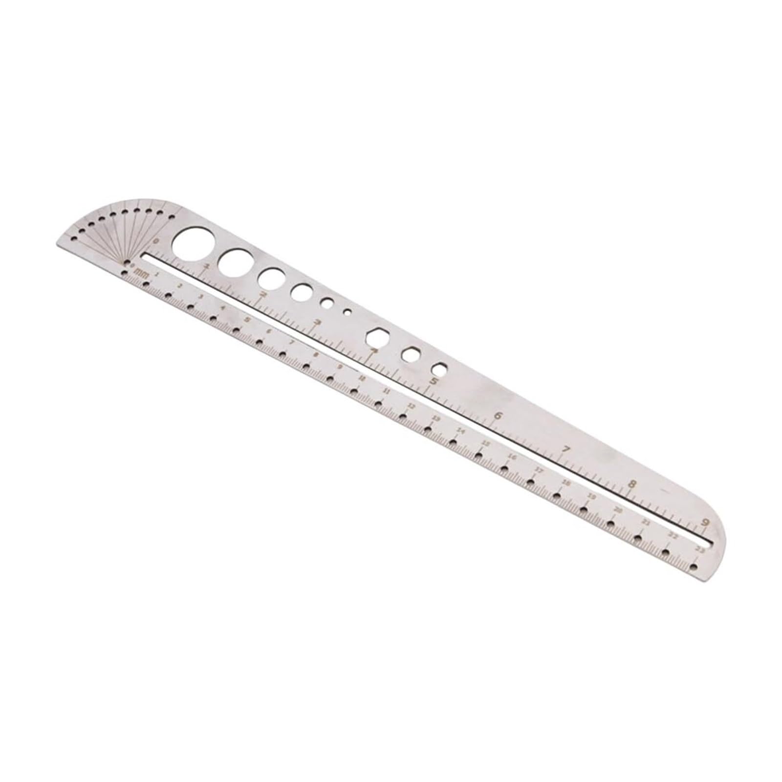 Règle de mesure d'angle en acier pour les tracés de construction précis - 8