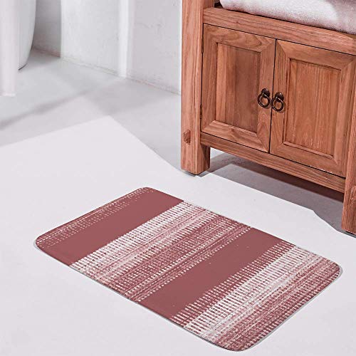 Tapis de douche doux et épais au design moderne à rayures d'eau