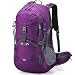 G4Free Purple Hiking Backpacks Women Waterproof Backpacking Daypack Pack with Rain Cover for Outdoor Camping Camping Mountaineering Trekking Travel (Purple Red)