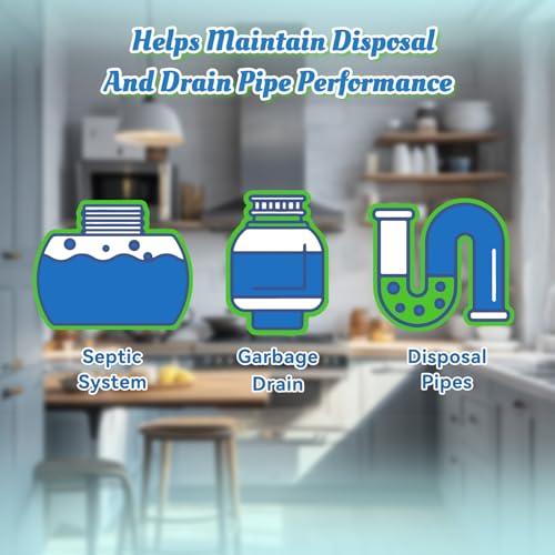 Image of Bellaluce Garbage Disposal Cleaner Tablets, Mint Scent, 48 Pack | Foaming Cleaner and Deodorizer for Kitchen Disposals, Helps Remove Grease, Scale and Odors, Septic-Safe Formula