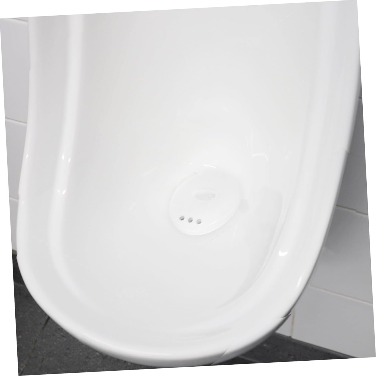 Ceramic Urinal Strainer Stopper for Men S Urinals Bathroom Accessory Secure Fit Prevents Movement Smooth Surface for Easy Cleaning