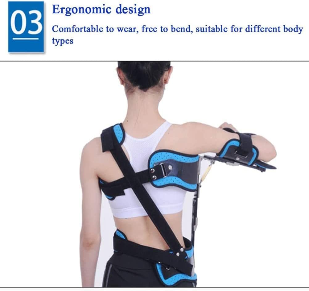 Adjustable Shoulder Immobilizer Elbow Brace Arm Sling Shoulder Abduction Orthosis for Fracture and Dislocation Injury Support Shoulder Fixation