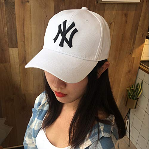 Boné de beisebol NY unissex esportivo chapéu de sol bordado algodão