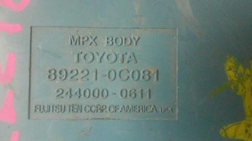 Multiplex Compatible with Network Body Control 2005 05 Compatible with Toyota Sequoia 89221-0C081 892210C081