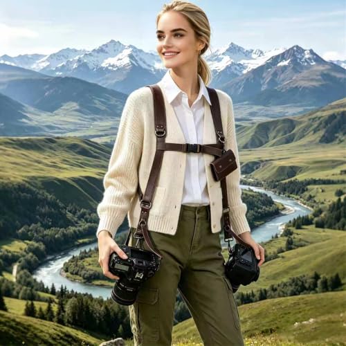 Dual Camera Harness Camera Straps Holster for Photographers Comfort Version - image 7