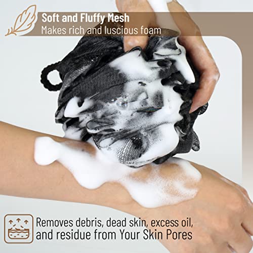 Slick- Loofah With Handle, Loofah Back Scrubber, Back Loofah, Loofah Brush With Long Handle, Loofah On A Stick, Shower Loofah With Handle, Shower Supplies, Loofah Scrubber, Loofah Back Scrubber #TOP4