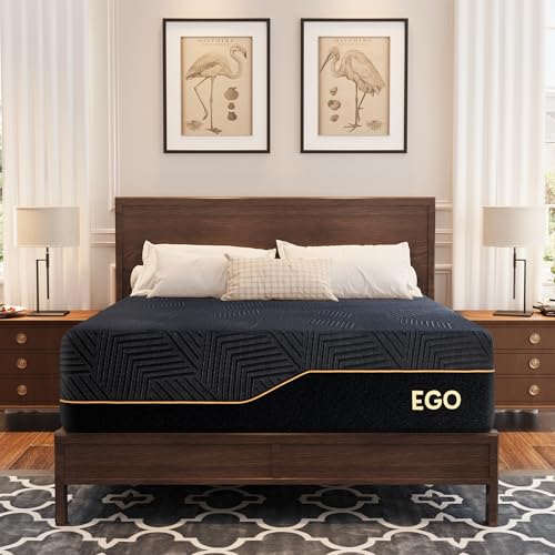 EGOHOME 14 inch Firm King Mattress, Memory Foam Mattress with