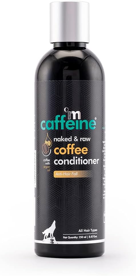 mCaffeine Sulfate Free Conditioner With Coffee, Pro-vitamin B5 and Argan Oil | Strengthens and Nourishes Hair Shafts | For Women & Men (250ml)